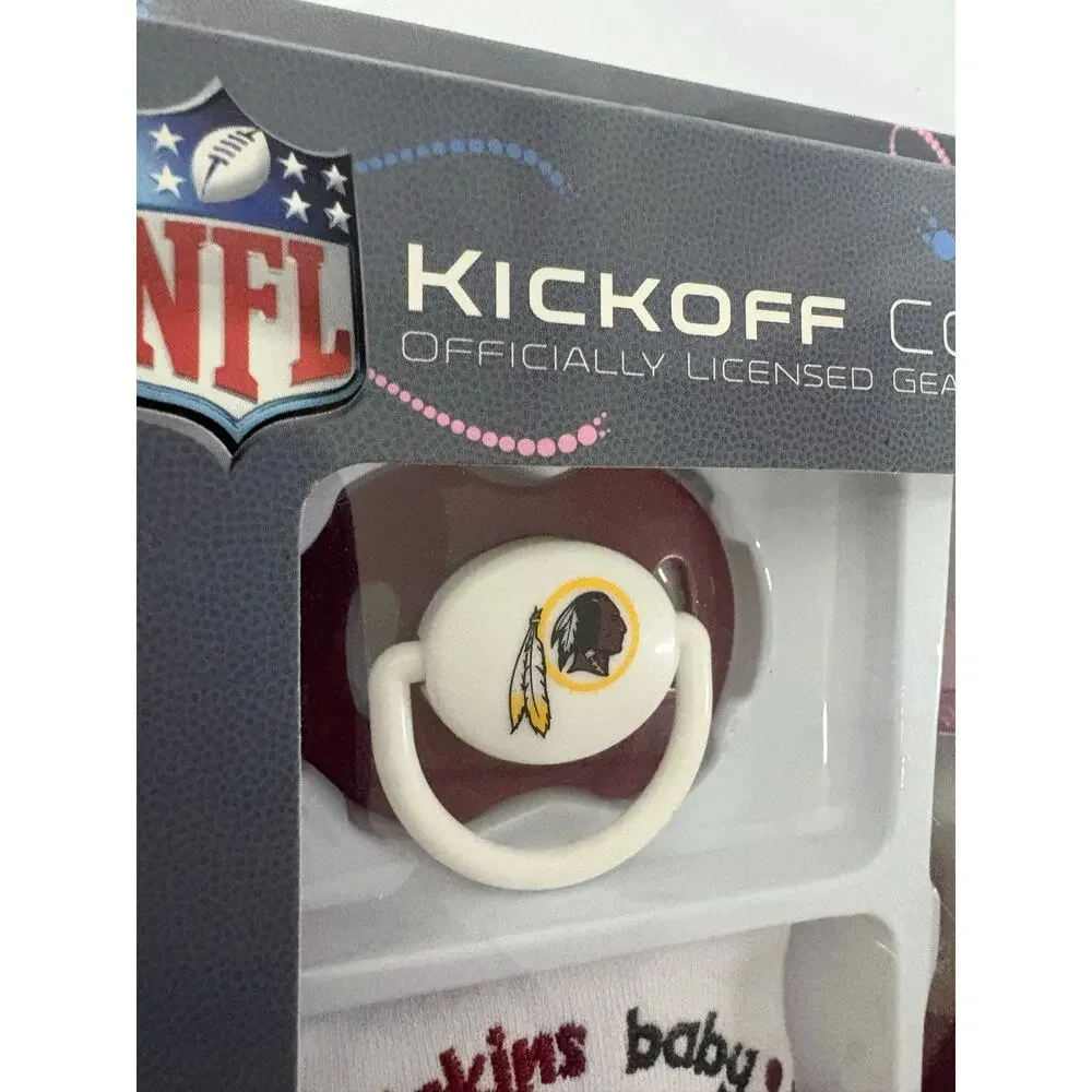 Vintage Licensed Washington Redskins Kickoff Collection 3 Piece Baby Feeding Set